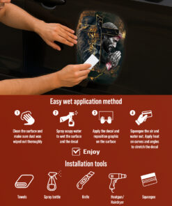 Jesus Cross and Lion of Judah Vinyl Decal - Christian Car Decals, Truck Stickers & Religious Faith Car Stickers - Durable Weatherproof Prayer