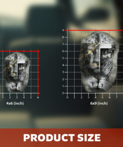 Jesus Cross Lion of Judah Transparent Decal - Jesus Stickers, Christian Stickers & Car Decals - Faith God Prayer Vinyl for Car, Truck, Window