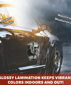 Jesus Cross Lion of Judah Transparent Decal - Jesus Stickers, Christian Stickers & Car Decals - Faith God Prayer Vinyl for Car, Truck, Window