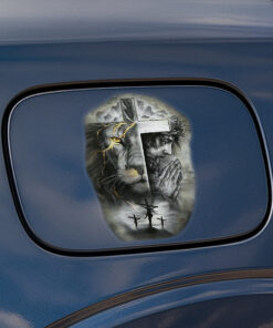 Jesus Cross Lion of Judah Transparent Decal - Jesus Stickers, Christian Stickers & Car Decals - Faith God Prayer Vinyl for Car, Truck, Window