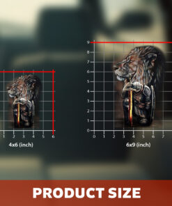 Jesus Car Window Sticker - Lion of Judah Fighter Warrior Design, Jesus Stickers, Christian Stickers & Car Decals - Religious Gift for Believers