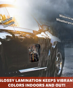 Jesus Car Window Sticker - Lion of Judah Fighter Warrior Design, Jesus Stickers, Christian Stickers & Car Decals - Religious Gift for Believers