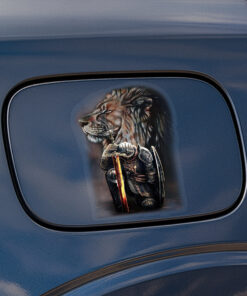 Jesus Car Window Sticker - Lion of Judah Fighter Warrior Design, Jesus Stickers, Christian Stickers & Car Decals - Religious Gift for Believers