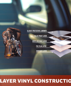 Warrior Lion of Judah Vinyl Decal - Jesus Stickers, Christian Stickers & Car Decals - Weatherproof Car Window Sticker for Cars, Trucks, Vans, Laptop