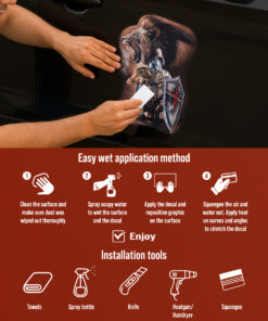 Warrior Lion of Judah Vinyl Decal - Jesus Stickers, Christian Stickers & Car Decals - Weatherproof Car Window Sticker for Cars, Trucks, Vans, Laptop