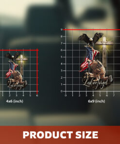 Veteran American Flag Car Window Decal - Eagle and Jesus Cross Design, Christian Stickers, Jesus Stickers & Car Decals for Veterans