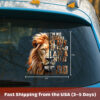 Lion Car Decal - Car Vinyl Decal Lion, Lion Sticker for Truck & Leo Symbol Car Window Decal - Waterproof Animal Sticker for Wall, Bumper, Laptop