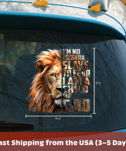 Lion Car Decal - Car Vinyl Decal Lion, Lion Sticker for Truck & Leo Symbol Car Window Decal - Waterproof Animal Sticker for Wall, Bumper, Laptop