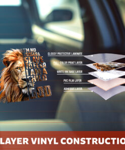 Lion Car Decal - Car Vinyl Decal Lion, Lion Sticker for Truck & Leo Symbol Car Window Decal - Waterproof Animal Sticker for Wall, Bumper, Laptop