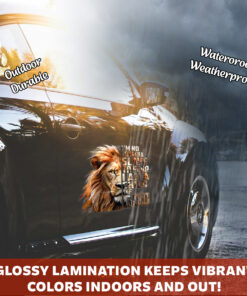 Lion Car Decal - Car Vinyl Decal Lion, Lion Sticker for Truck & Leo Symbol Car Window Decal - Waterproof Animal Sticker for Wall, Bumper, Laptop