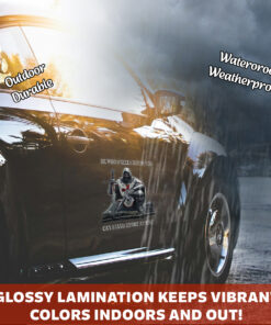 Christian Templar Car Decal - He Who Kneels Before God Knight Crusader Vinyl - Catholic Decals for Cars & Christian Window Decals