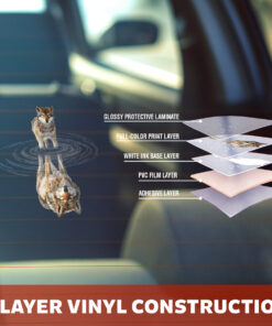 Wolf Car Decal - Wolf Stickers, Car Decals for Vehicles - Weatherproof Wild Animal Vinyl, Calcomanías para Auto, Truck, Window, Laptop