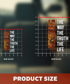 Jesus The Way The Truth The Life Car Decal - Christian Decals, Car Decal Christian & Bible Verse Vinyl - Calcomanía Cristiana para Carros