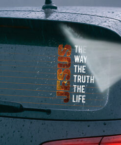 Jesus The Way The Truth The Life Car Decal - Christian Decals, Car Decal Christian & Bible Verse Vinyl - Calcomanía Cristiana para Carros