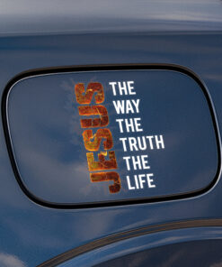 Jesus The Way The Truth The Life Car Decal - Christian Decals, Car Decal Christian & Bible Verse Vinyl - Calcomanía Cristiana para Carros
