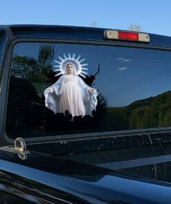 Maria Saint Mary Mother of Jesus Car Decal - Blessed Virgin Mary Christian Stickers, Jesus Stickers & Car Decals for Bumper or Window
