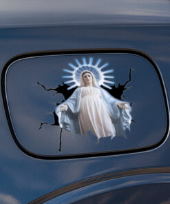 Maria Saint Mary Mother of Jesus Car Decal - Blessed Virgin Mary Christian Stickers, Jesus Stickers & Car Decals for Bumper or Window