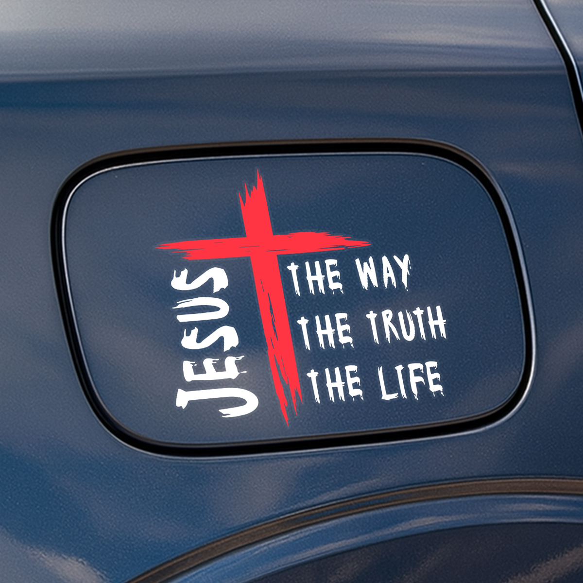 XTRAYXRAY Adesivo In Vinile "Jesus Saves" Per Auto, Camion E Finestrini – 2 Pezzi, Cristiano, Impermeabile