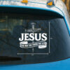 Jesus The Way The Truth The Life Car Decal - Christian Car Stickers, Catholic Car Decal & Faith Cross Vinyl for Car, Truck, Laptop