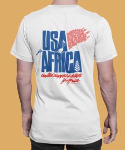 Alternative view of We Are The World T-Shirt, USA for Africa Shirt, 1985 Concert Tee, Vintage Music Shirt