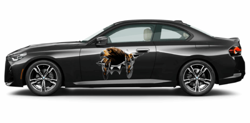 Eagle Breakthrough Vinyl Car Decal Sticker 2pcs