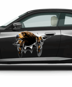 Alternative view of Eagle Breakthrough Vinyl Car Decal Sticker 2pcs