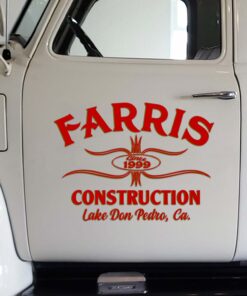 Cutsom Pinstriping Truck Lettering Vinyl Sticker 2psc