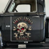 Custom Hot Rod Garage Skull Vinyl Stickers For Car Door 2pcs