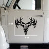 Cutsom Deer Skull Punisher Car Side Door And Window Graphic Vinyl Decals 2pcs
